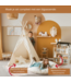 Boho tipi tent met pompoms in ecru – knusse speeltent voor kinderen