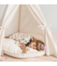 Boho tipi tent met vrolijke pompons