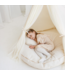 Boho tipi tent met zachte tule – 100% ongebleekt katoen