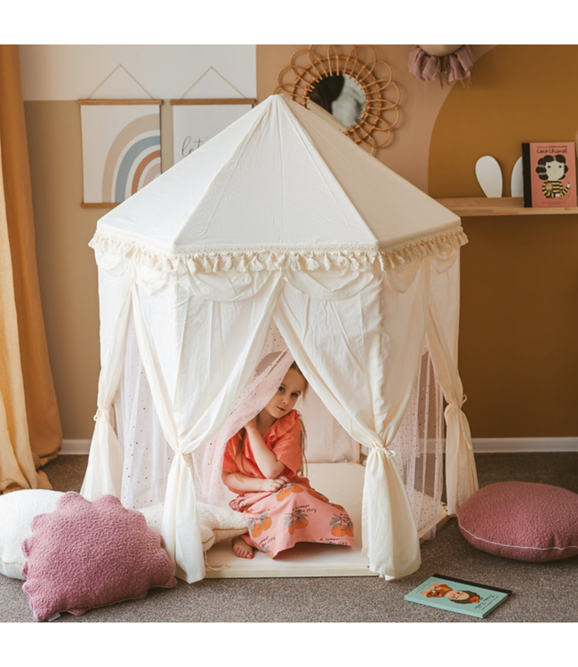 Paviljoen speeltent handgemaakt Montessori speelhuisje voor kinderkamer