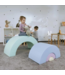 Soft play foam blokken set in zachte pastel regenboogkleuren voor kinderen