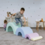 Soft play foam blokken set in zachte pastel regenboogkleuren voor kinderen