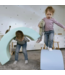 Soft play foam blokken set in zachte pastel regenboogkleuren voor kinderen