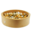Caramel velvet ballenbak 110 x 30 cm met 400 duurzame ballen