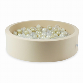 Mimii Round Ball Pit 400 Balls Cotton | Beige