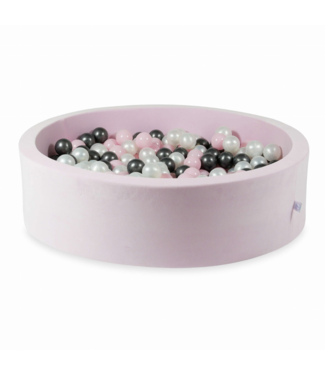 Mimii Ballenbak soft velvet 400 ballen | Licht roze