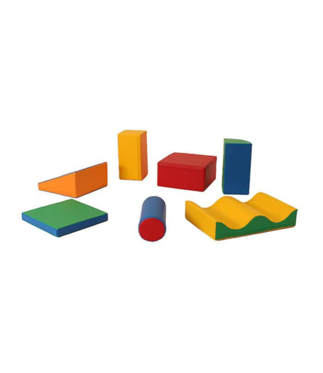 Foam blokken set Discover in primaire kleuren – zachte speelblokken voor kinderen