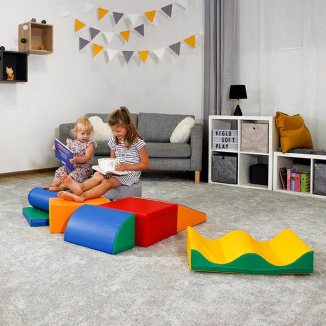 Foam Block Set Discover in Primary Colors – soft play blocks for kids
