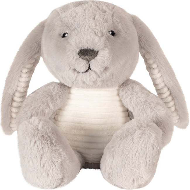 Lapin en peluche gris Milo avec fonction battement de cœur pour bébés