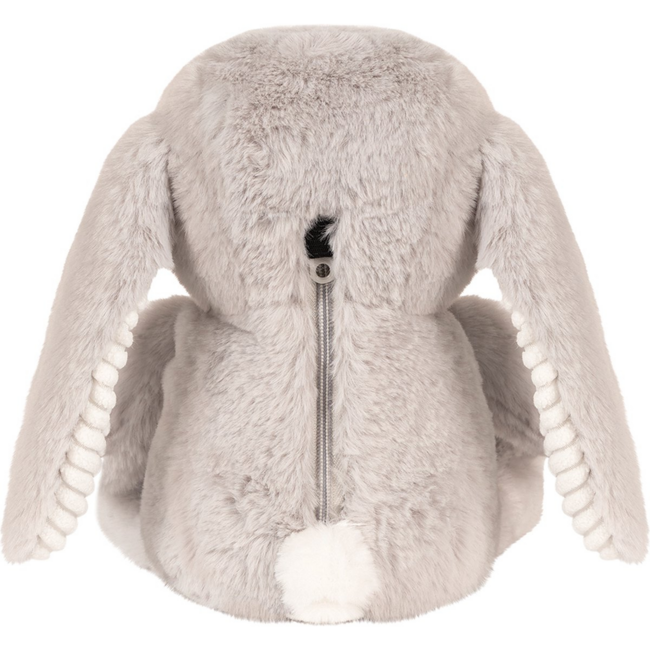 Lapin en peluche gris Milo avec fonction battement de cœur pour bébés