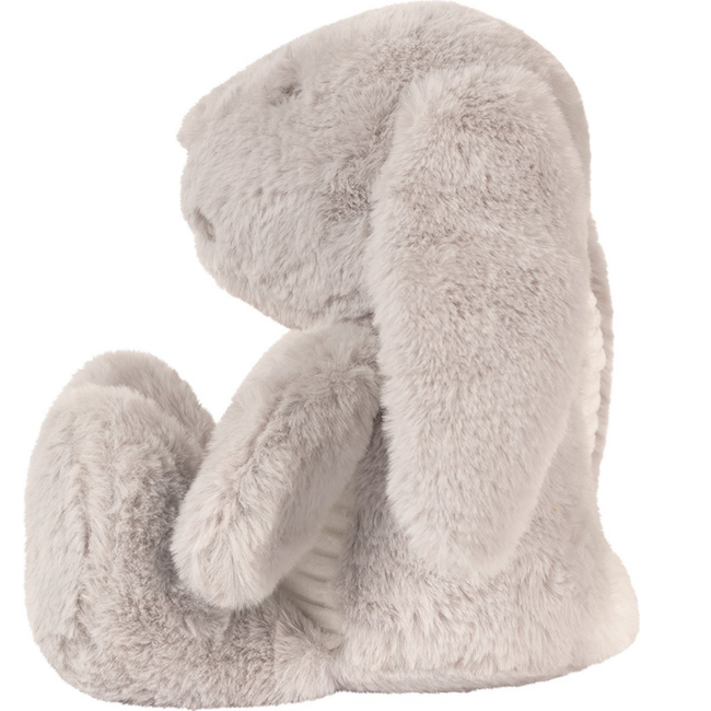 Lapin en peluche gris Milo avec fonction battement de cœur pour bébés