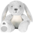 Grey cuddle rabbit Milo with heartbeat function for babies