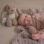 Brown cuddle rabbit Milo with heartbeat function for babies