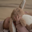 Brown cuddle rabbit Milo with heartbeat function for babies