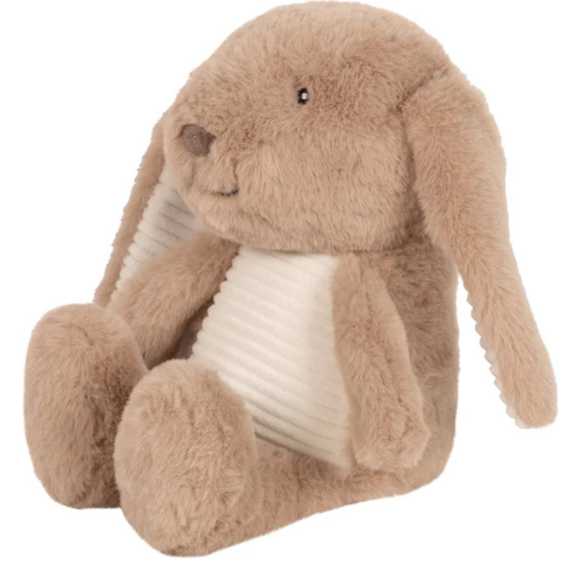 Brown cuddle rabbit Milo with heartbeat function for babies