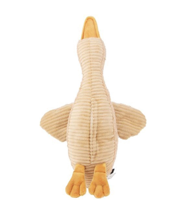 Beige knuffelgans Liva met hartslagfunctie voor baby's