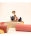 Foamblokken speelkasteel – zacht pastelroze design voor school & opvang