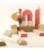 Foamblokken speelkasteel – zacht pastelroze design voor school & opvang