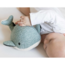 Grüner Kuschelwal Moby mit Herzschlagfunktion für Babys