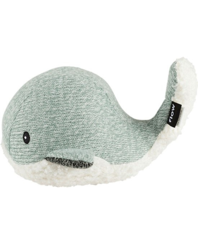 Groene knuffelwalvis Moby met hartslagfunctie voor baby’s