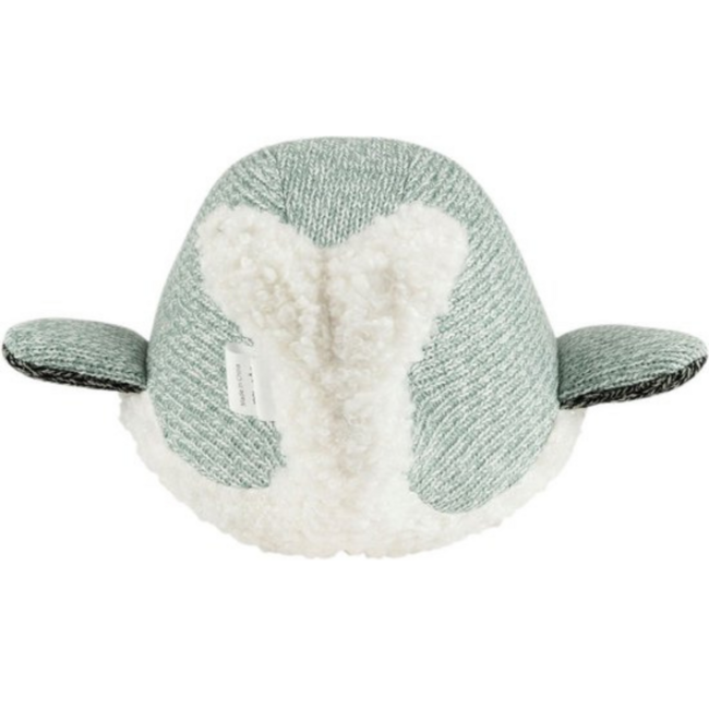 Baleine en peluche verte Moby avec fonction battement de cœur pour bébés