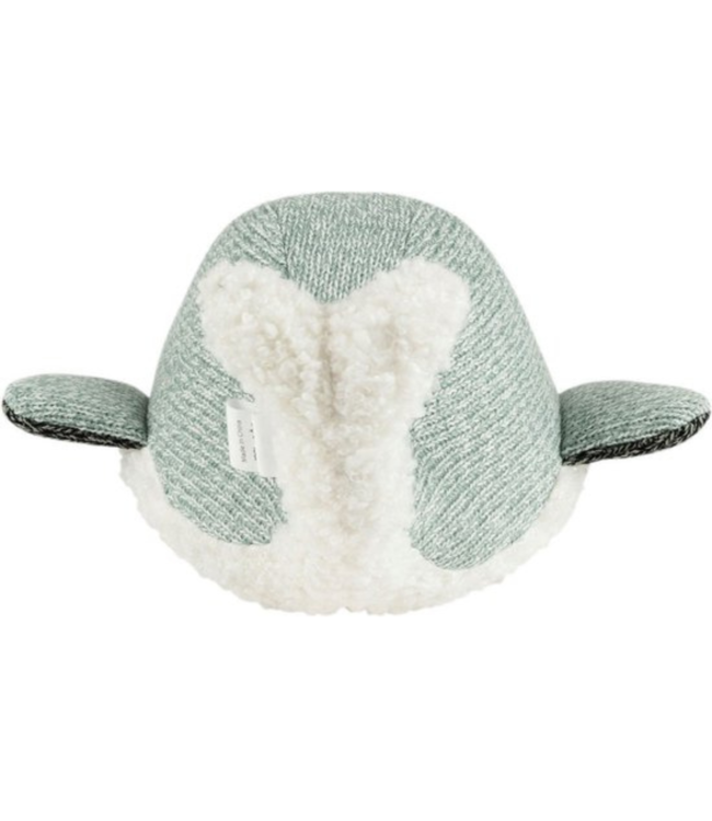 Groene knuffelwalvis Moby met hartslagfunctie voor baby’s