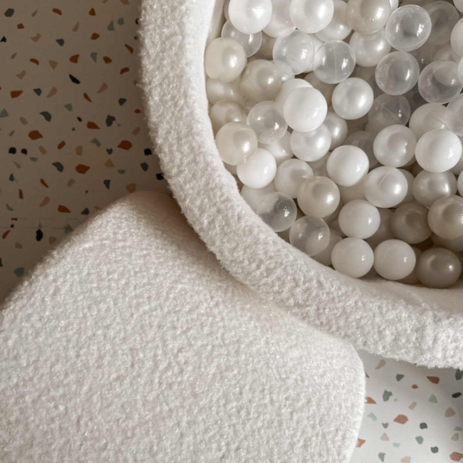 XXL foam speelset met ballenbak van zachte teddystof voor actief spel