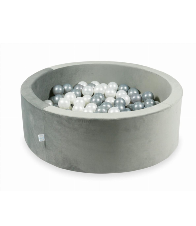 XXL foam speelset met ballenbak in grijze velvet