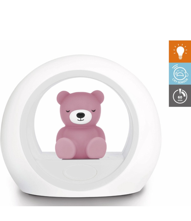 Nachtlampje beer Billy | Paars