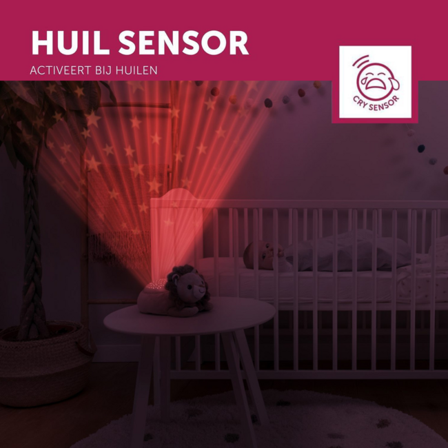 Projector Leo the Lion – soothing nightlight with starry sky