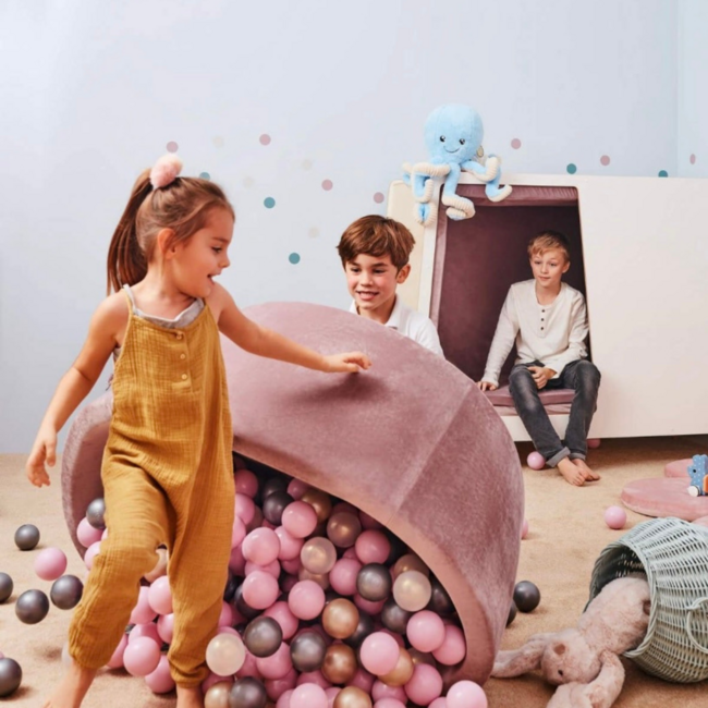 Ball Pit Balls Powder Pink – Soft and Safe Balls 7 cm for Hours of Fun Play