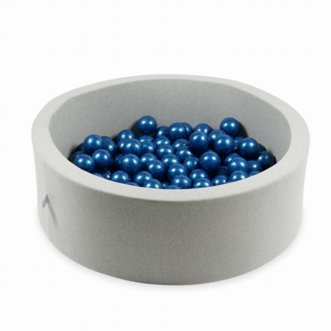 Bällebad Bälle Metallic Blau – Weiche und sichere Spielbälle 7 cm für stundenlangen Spielspaß