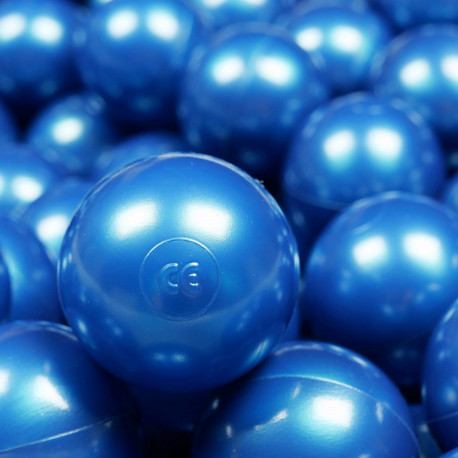 Metallic blauwe ballenbakballen voor een opvallende en speelse touch