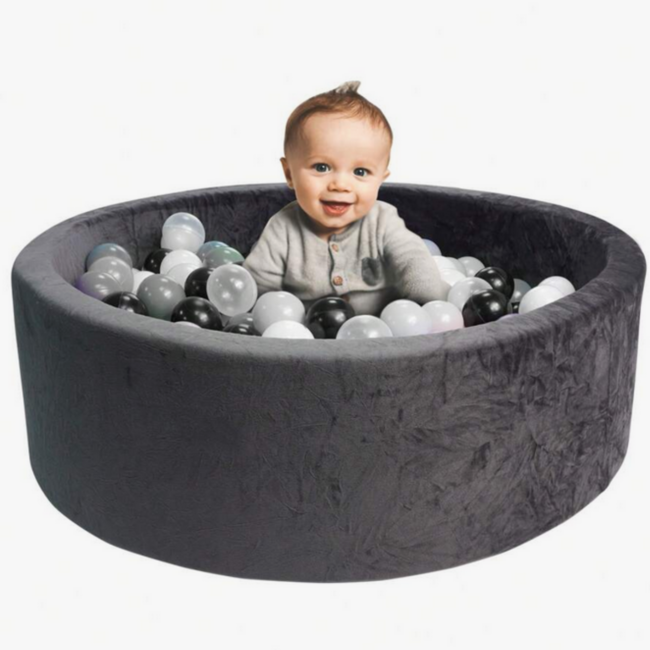 Ball Pit Balls Black – Soft and Safe Balls 7 cm for Hours of Fun Play