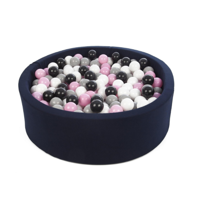 Bällebad Bälle Schwarz – Weiche und sichere Spielbälle 7 cm für stundenlangen Spielspaß