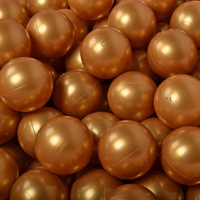 Bällebad Bälle Gold – Weiche und sichere Spielbälle 7 cm für stundenlangen Spielspaß