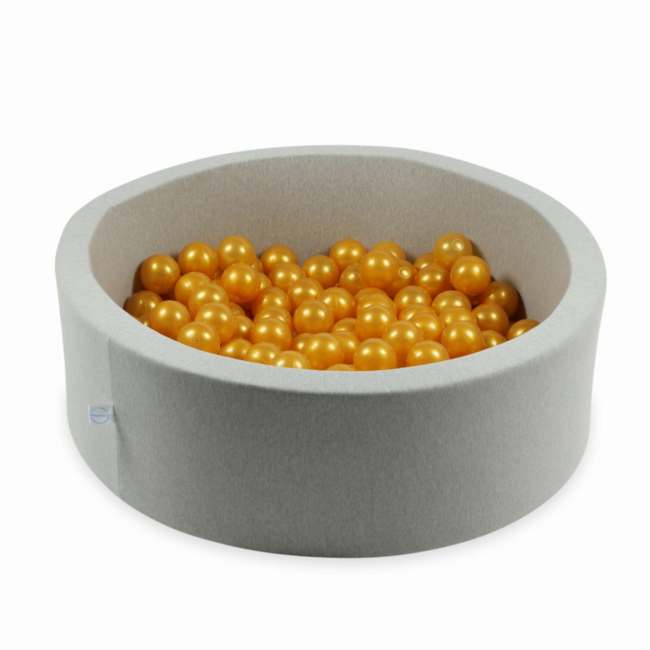 Balles piscine à balles Or – Balles souples et sécurisées 7 cm pour des heures de jeu