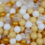 Ball Pit Balls Gold – Soft and Safe Balls 7 cm for Hours of Fun Play