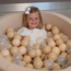 Ball Pit Balls Beige – Soft and Safe Balls 7 cm (50 Pieces)