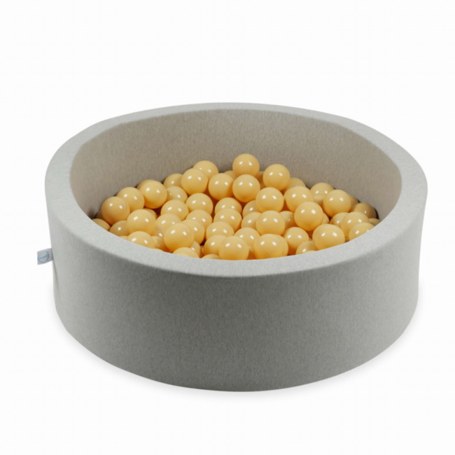 Ball Pit Balls Beige – Soft and Safe Balls 7 cm (50 Pieces)