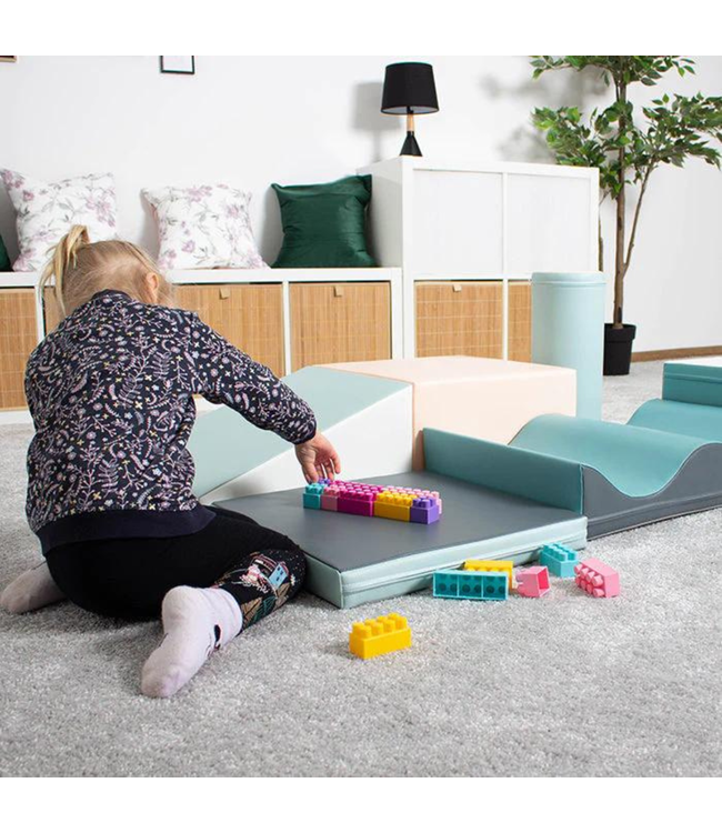 Foam blokken set Discover in pastel kleuren – zachte speelblokken voor kinderen