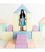 Foam blokken MEGA kasteel – creatief en veilig speelplezier in pastel kleuren
