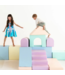 Foam blokken MEGA kasteel – creatief en veilig speelplezier in pastel kleuren