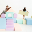 Foam blocks MEGA castle – creative and safe play in pastel colors