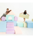 Foam blokken MEGA kasteel – creatief en veilig speelplezier in pastel kleuren