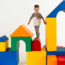 Foam blocks MEGA castle – stylish and safe play in white