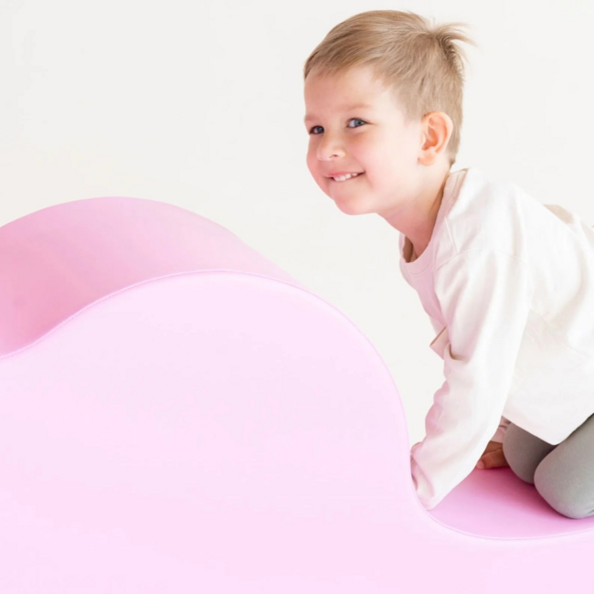 Roze schommelwip voor twee kinderen – spelenderwijs motoriek trainen