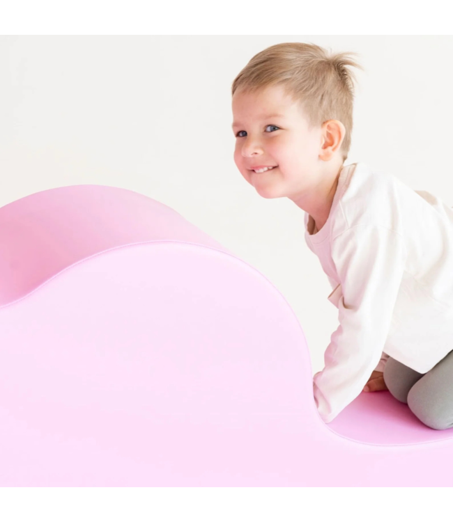 Roze schommelwip voor twee kinderen – spelenderwijs motoriek trainen