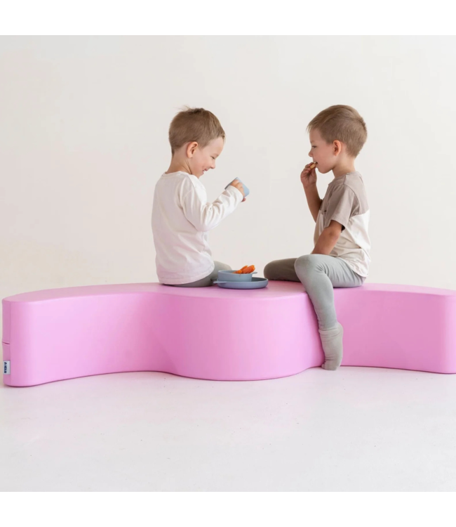 Roze schommelwip voor twee kinderen – spelenderwijs motoriek trainen