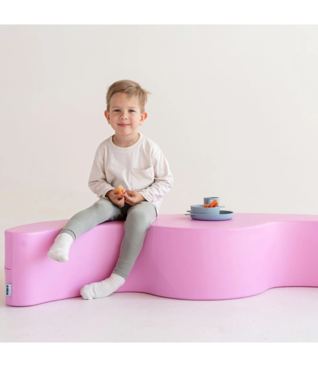 Roze schommelwip voor twee kinderen – spelenderwijs motoriek trainen